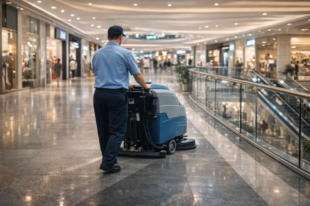 Bursa AVM temizliği ve alışveriş merkezi zemin temizlik hizmeti