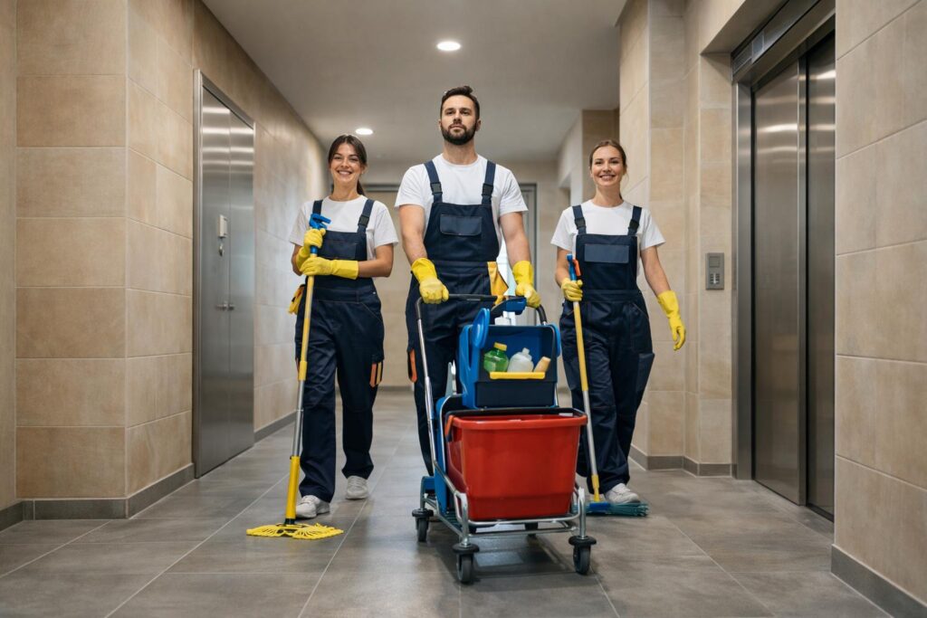 Bursa’da site, apartman ve ofis temizliği yapan profesyonel temizlik ekibi